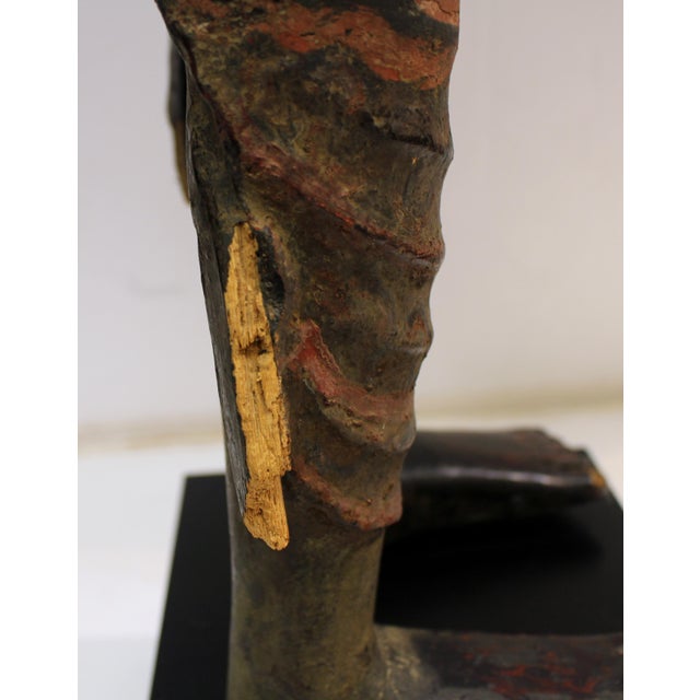 Burmese Wood Buddha in Mudras Posture Statue For Sale In Raleigh - Image 6 of 9