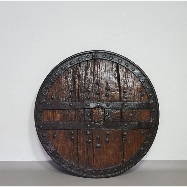 Antique Ox Cart Wheel, 1800 For Sale - Image 5 of 17