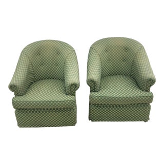1970s Bampton Design of England Club Armchairs on Casters - a Pair For Sale