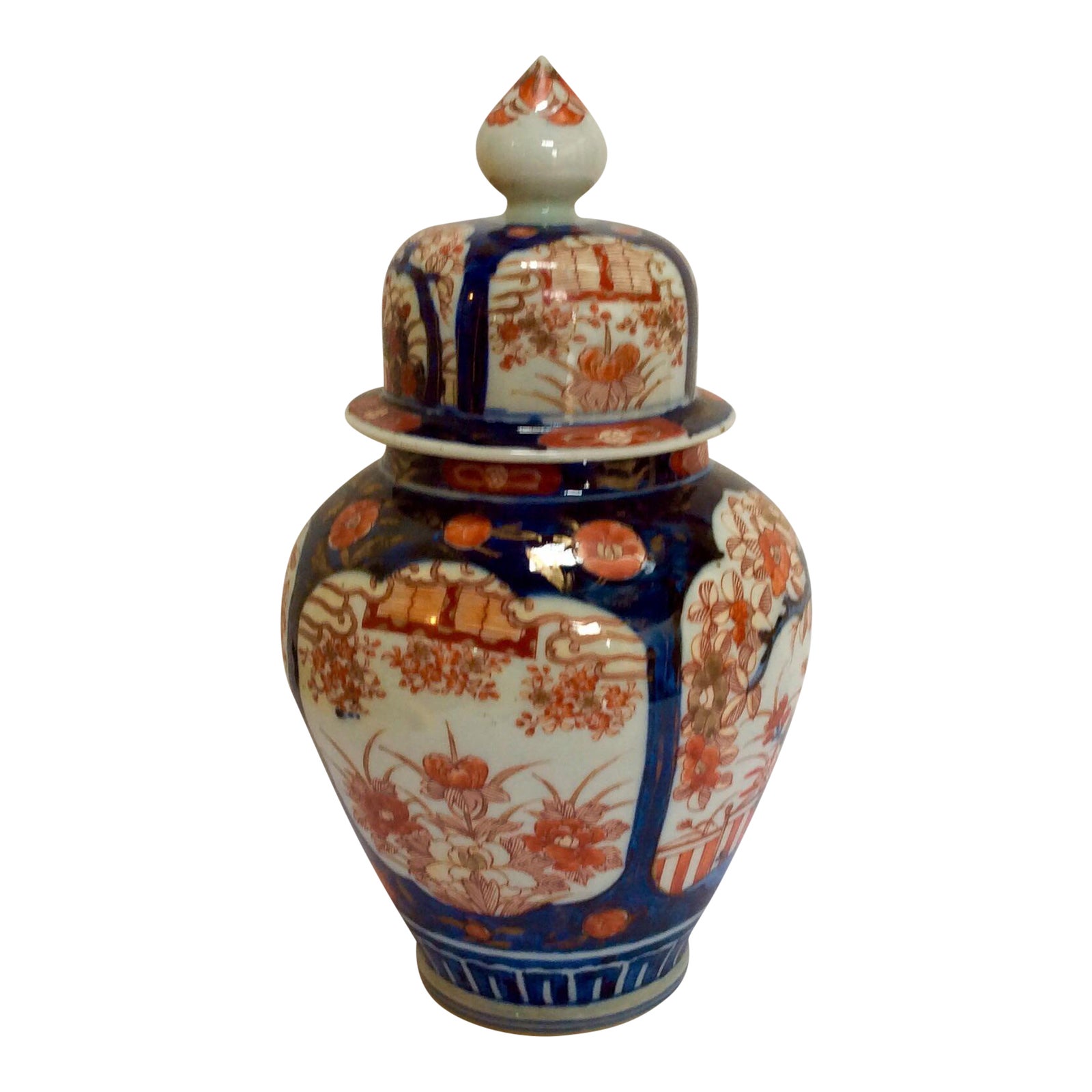 Japanese Painted Imari Ginger Jar Chairish