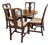 Antique Game Table With 4 Chairs For Sale