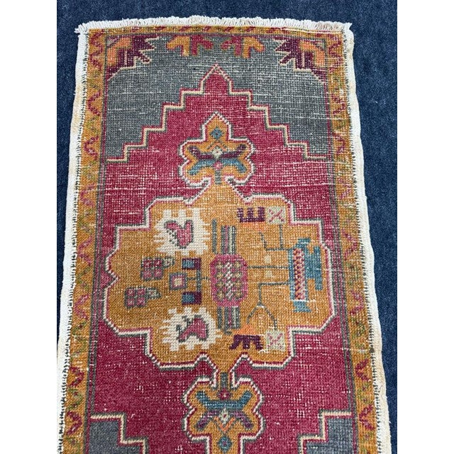 Turkish Yastik Rug 1'11" x 3'8" For Sale - Image 4 of 5
