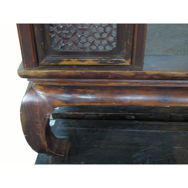 Coffee Authentic Rare 19th Antique Chinese Canopy Bed For Sale - Image 8 of 12
