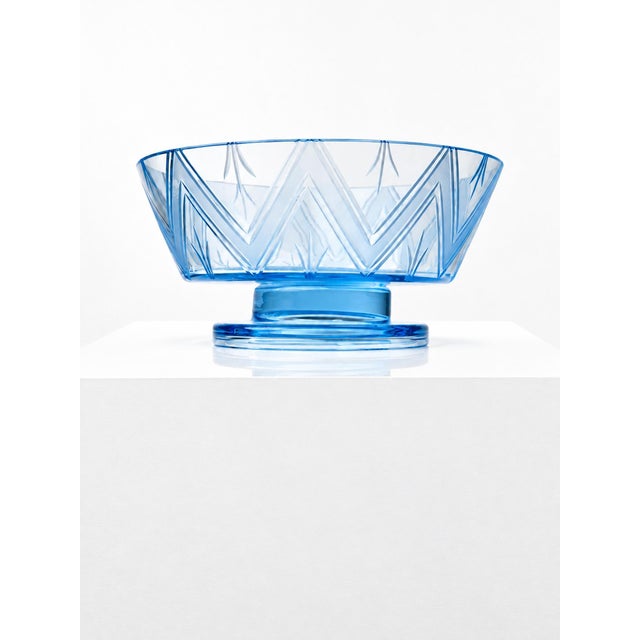 Swedish Art Deco Cut Glass Bowl, 1930s For Sale - Image 6 of 6