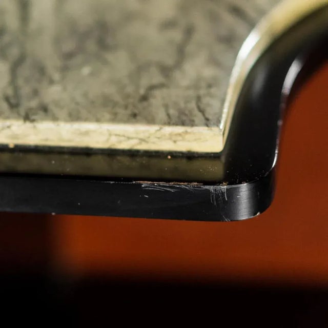 Wood and Leather Bar Cabinet with Stools, 1970s, Set of 3 For Sale - Image 16 of 18