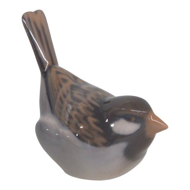 Royal Copenhagen Denmark Sparrow Bird Porcelain Figurine 4614b For Sale