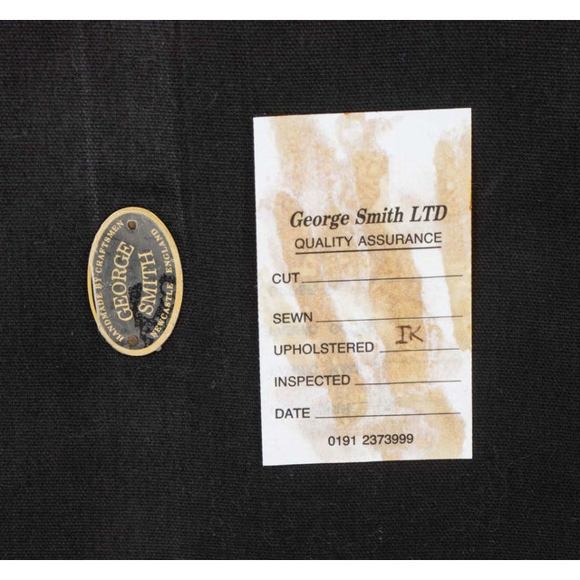 Brick Red George Smith Kilim Upholstered Ottoman For Sale - Image 8 of 8