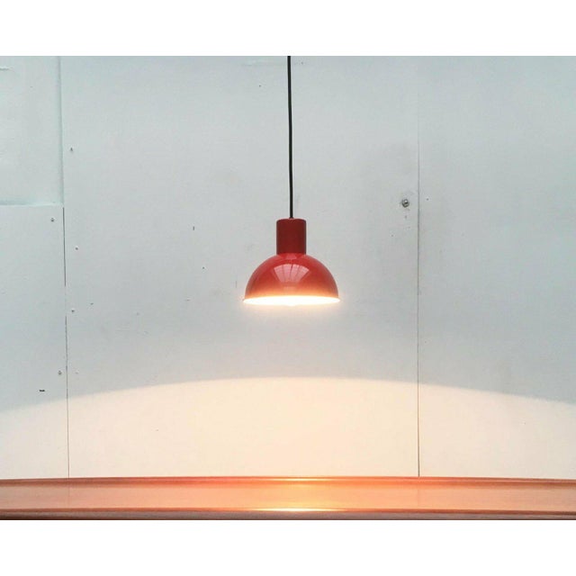Mid-Century Danish Metal Bunker Mini Pendant Lamp by Johannes Hammerborg for Fog & Mørup, 1970s For Sale - Image 18 of 18