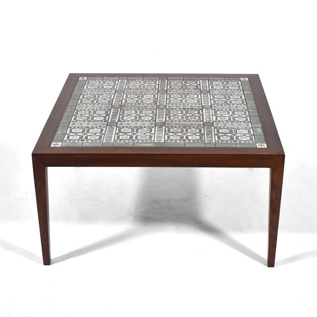Mid-Century Modern Severin Hansen Table with Royal Copenhagen Tile Top For Sale - Image 3 of 9