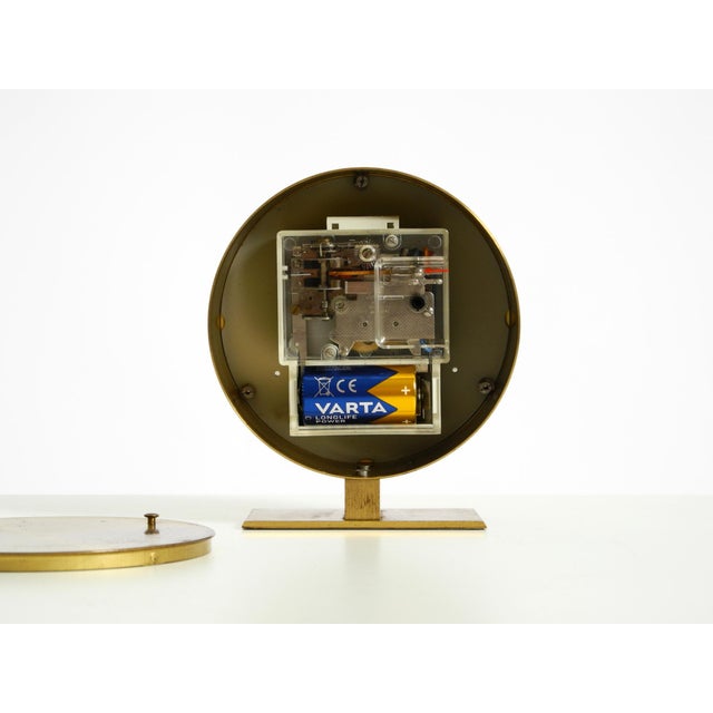 Round Brass Table Clock by Schatz, Germany, 1960s For Sale - Image 17 of 18