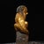 Late 19th Century Late 19th Century Gilt Bronze Mythical Beast Statue on Pillar, 1.4kg For Sale - Image 5 of 9