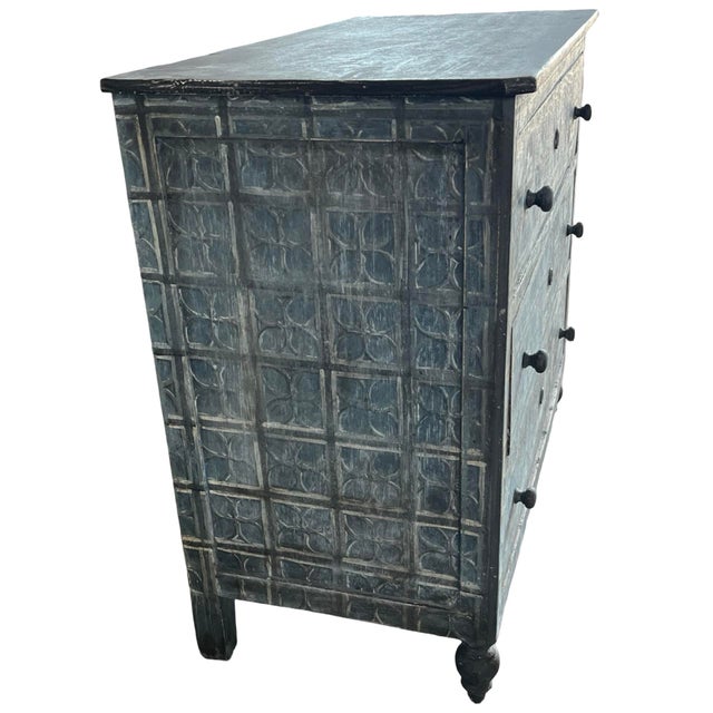 Antique Italian Chest of Drawers in Painted Walnut For Sale - Image 14 of 18