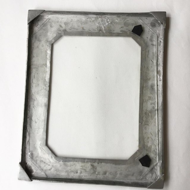 Late 20th Century De Campos De Quevedo Pewter Wooden Photo Picture Art Frame For Sale - Image 4 of 12