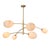 Mid-Century Modern Regina Andrew Artemis Mobile Chandelier, Natural Brass with Alabaster Glass For Sale - Image 3 of 8
