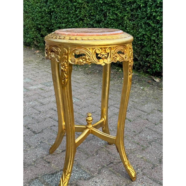 Add refined French elegance to your interior with this beautiful pair of mid-20th century Louis XVI side tables, crafted...