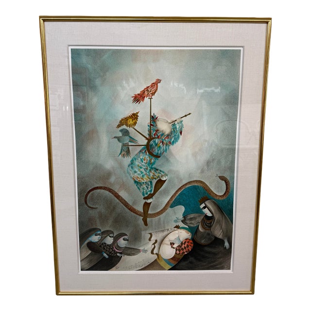 Circa 1986 Graciela Rodo Boulanger "The Magic Flute" Limited Edition Print, Signed + Number For Sale