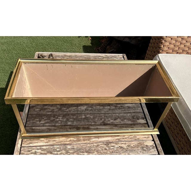 Metal Smoked Glass Garden Jardinere by Jean-Henri Jansen for Maison Jansen, 1970 For Sale - Image 7 of 9