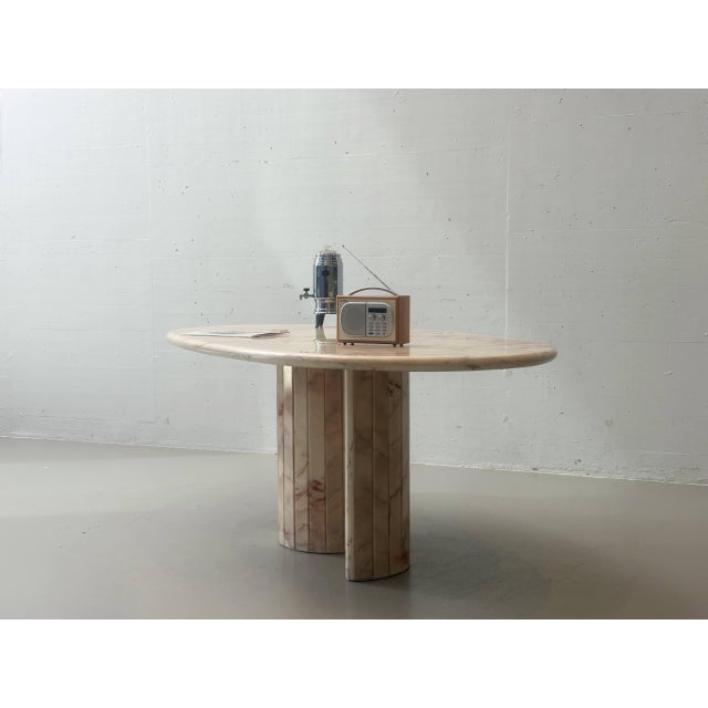 Vintage Italian Rose Quartz Dining Table, 1980s For Sale - Image 6 of 18