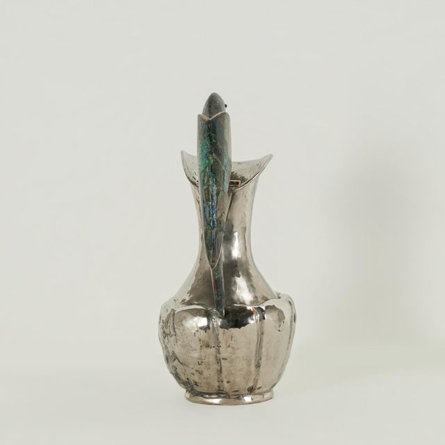 Los Castillo Vintage Los Castillo Silver Plate Pitcher With Parrot For Sale - Image 4 of 10