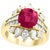 GIA Certified 3.6 Carat Burma Ruby Minor Heat and Diamond 18 Karat Gold Ring For Sale - Image 15 of 18