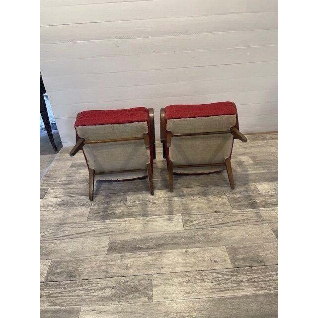 1940s Vintage Mad-Man Chairs, 1940, Set of 2 For Sale - Image 5 of 6