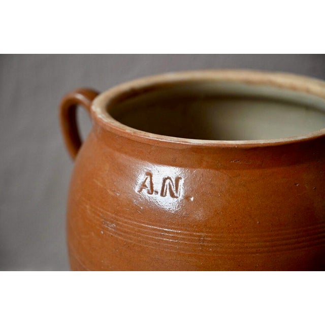 Covered Stoneware Farm Pot For Sale - Image 4 of 11