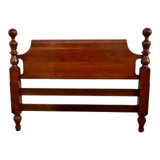 Vintage Full Size Solid Cherry Americana Style Headboard For Sale