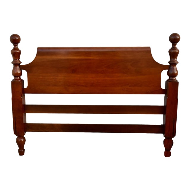 Vintage Full Size Solid Cherry Americana Style Headboard For Sale