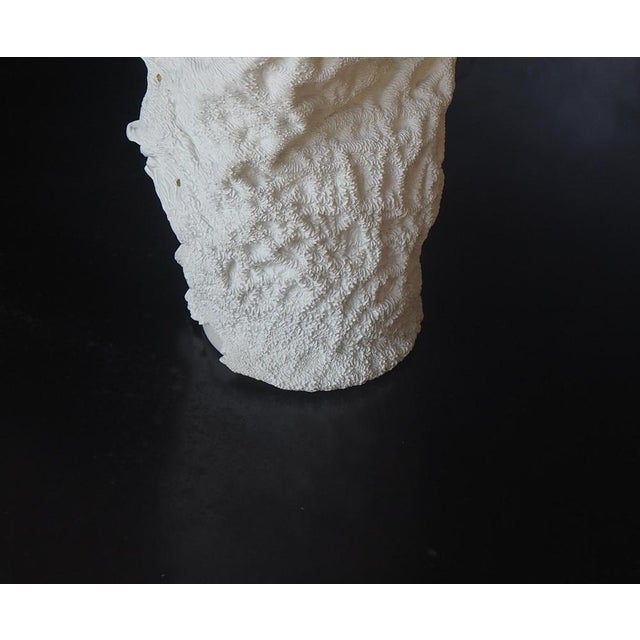 Not Yet Made - Made To Order Coral Vase in Repurposed Lacquered Leather and Porcelain by WDSTCK Studio For Sale - Image 5 of 8