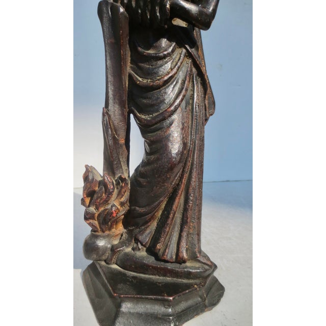 Antique Wooden Art Deco Figure Circa 1920s' For Sale - Image 9 of 9