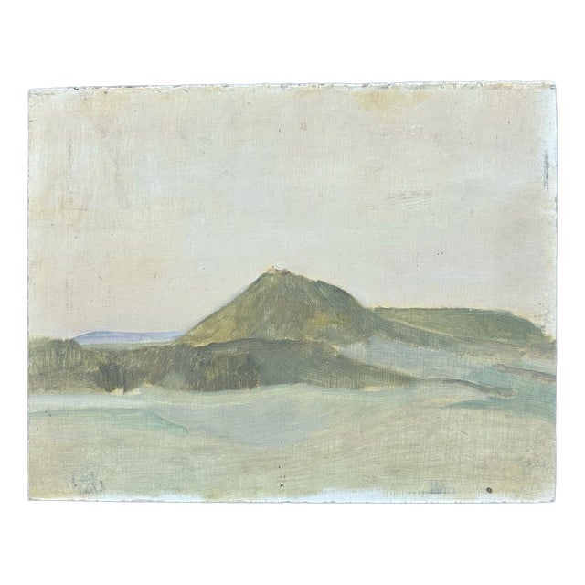 Möller Theo, Rhön, Fulda, Bieberstein Castle, Schakau 1938, Oil on Cardboard For Sale