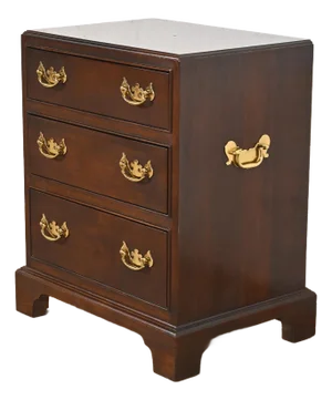 Stickley Georgian Solid Cherry Wood Nightstand or Bachelor Chest