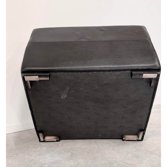 Vintage Chair in Black Leather from Roche Bobois, 1990 For Sale - Image 4 of 9