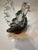 Vintage Signed Murano Black Swan Art Hand Blown Glass Sculpture Figurine For Sale - Image 12 of 14