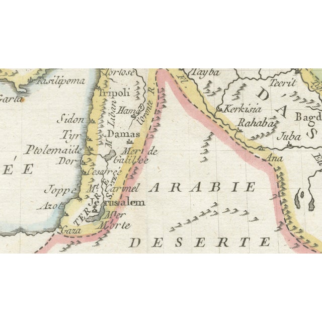 Paper Ottoman Empire Asia Map by La Porte, Paris, 1779 For Sale - Image 7 of 11
