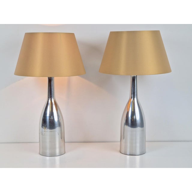 Vintage Alu Bottle Table Lamp from Ikea, 1980s, Set of 2 For Sale - Image 10 of 10