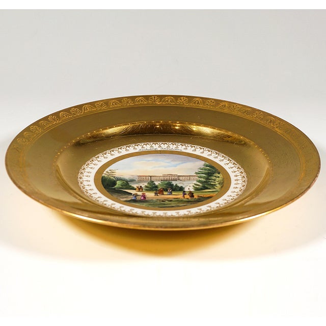 Viennese Imperial Porcelain Plate from Lustschloß Schönbrunn, 1813 For Sale - Image 4 of 8