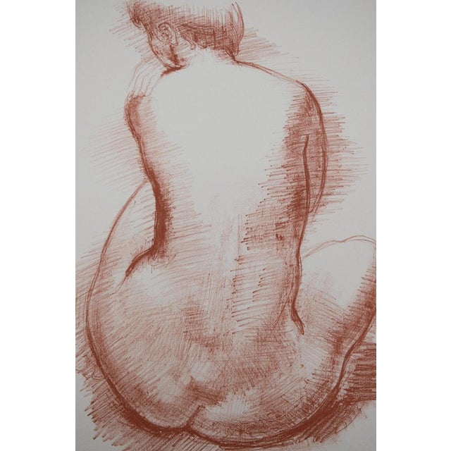 Antoniucci VOLTI (1871-1958) Nude from Behind Original color lithograph On wove paper, 28 × 38 cm (approx. 11 x 15 inches)...