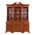 Baker Furniture Historic Charleston Chippendale Mahogany Lighted Breakfront Bookcase Cabinet For Sale