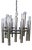 Mid-Century Chrome Tubes Chandelier Ceiling Lamp by Gaetano Sciolari For Sale