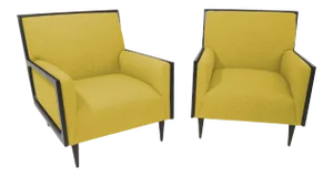 Modern Medellin Mid-Century Style Lounge Chairs - a Pair
