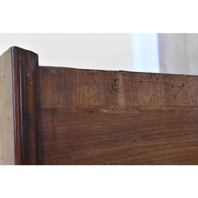19th Century George III English Burr Walnut Chest of Drawers For Sale - Image 6 of 14