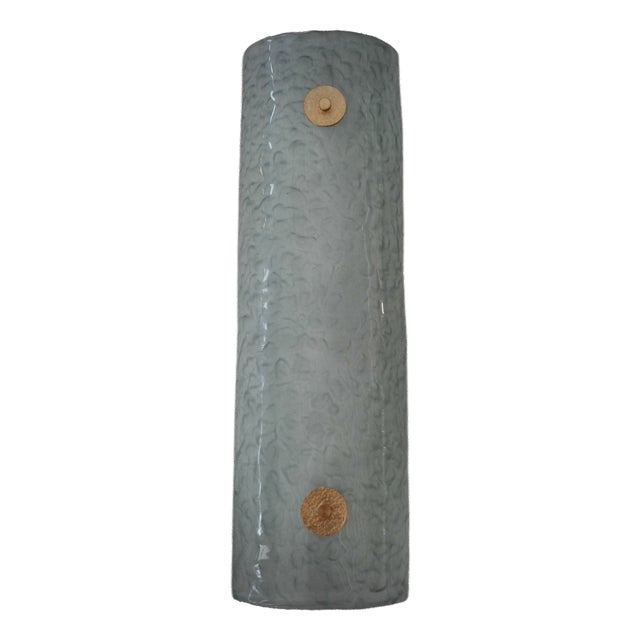 Aqua Green Murano Glass and Brass Wall Sconce, 2000 For Sale