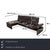 This set consists of a spacious corner sofa and a matching ottoman. with this Koinor Raoul suite, you bring a luxurious...