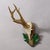 Great Black Forest Red Deer Trophy on Carved Plaque - Germany 1954 Item e8176 A vintage red deer (Capreolus capreolus)...