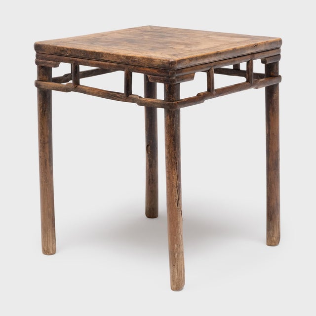 Mid 19th Century Antique Chinese Patched Cypress Tea Table, 19th Century For Sale - Image 5 of 6