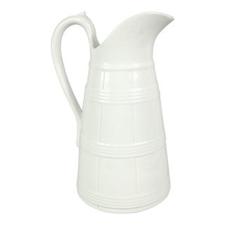 Late 19th Century Belgian Ironstone Milk Jug For Sale