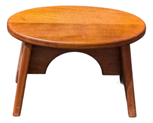 Vintage Handmade Cherry Wood Foot Stool or Child Stool