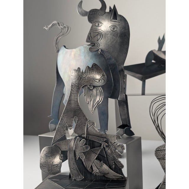 After Picasso, Guernica Sculpture Group, Late 20th Century, Metal, Set of 10 For Sale - Image 4 of 17