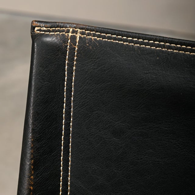 Set of Safari Chairs in Black Leather and Ash by Kaare Klint for Rud Rasmussen For Sale - Image 9 of 18